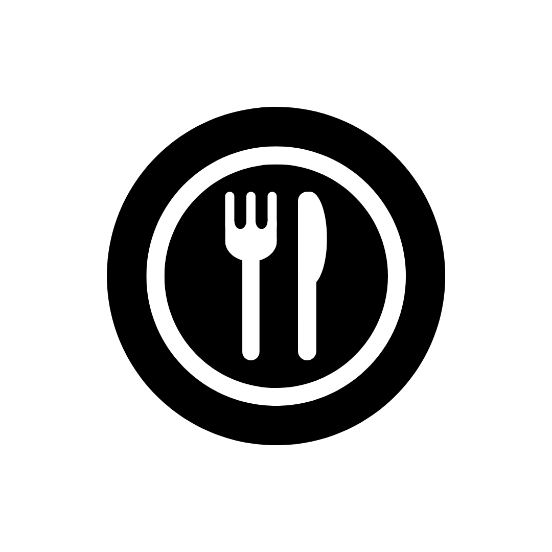 plate with a fork and knife